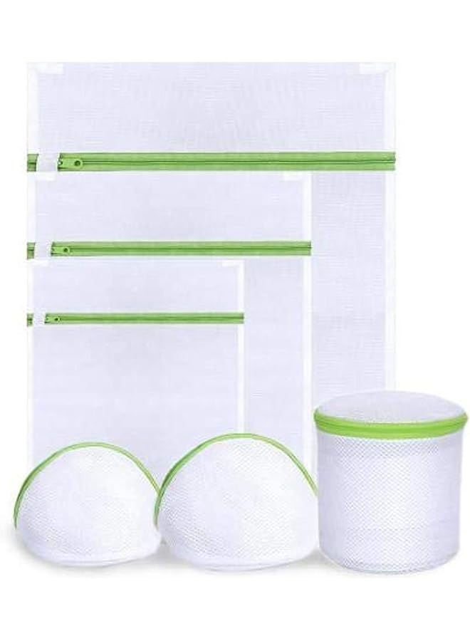 Zaboon Bag Drawstring Bra Underwear Products 6Pcs/Set Laundry Bags Useful Mesh Net Bra Wash Bag Zipper Laundry Bag Multi Color - Image 1