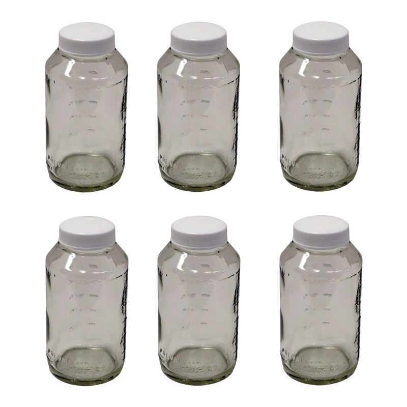 Preval 269 Glass Jar, 6-Ounce (6 JARS)