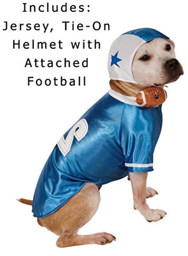 Rubies Rubie's Football Player Pet Costume, Small, Blue - Image 3