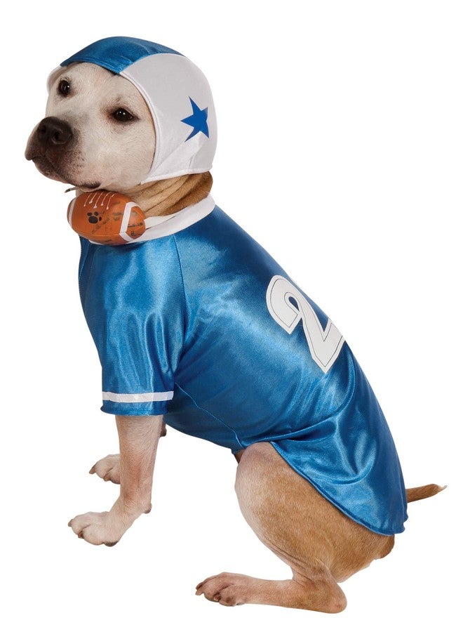 Rubies Rubie's Football Player Pet Costume, Small, Blue - Image 1