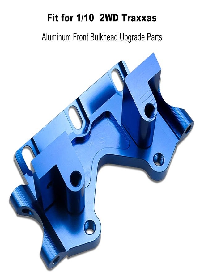 GUZIKO Aluminum Front Bulkhead Upgrade Parts Fits for Traxxas Slash 2WD Rustler Stampede Bandit Replacement 2530 2530A Blue-Anodized - Image 2