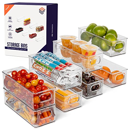 ClearSpace Plastic Pantry Organization and Food Storage Bin – Great Kitchen Organization and Kitchen Storage – Fridge Organizer Bins– 8 Pack - Image 1