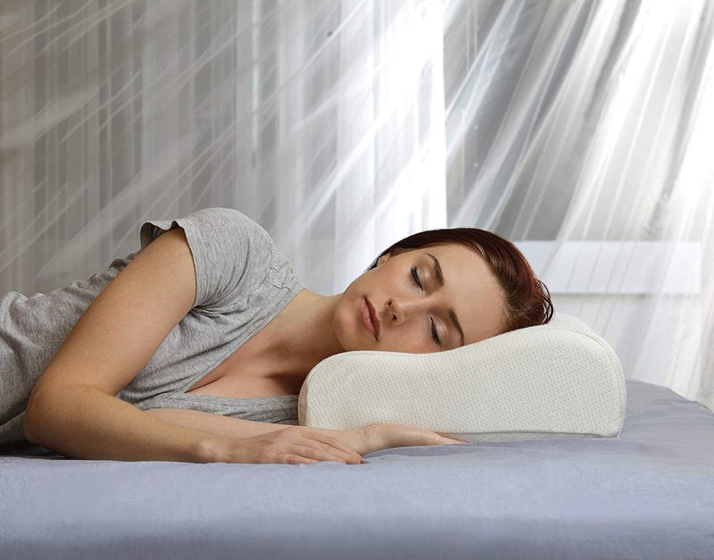 MDHL وسادة فوم ميموري مع جل تبريد، تقنية تبريد لتخفيف آلام الرقبة وراحة طوال الليل، وسادة دعم عظمية للنائمين على الجانب والظهر - Image 2