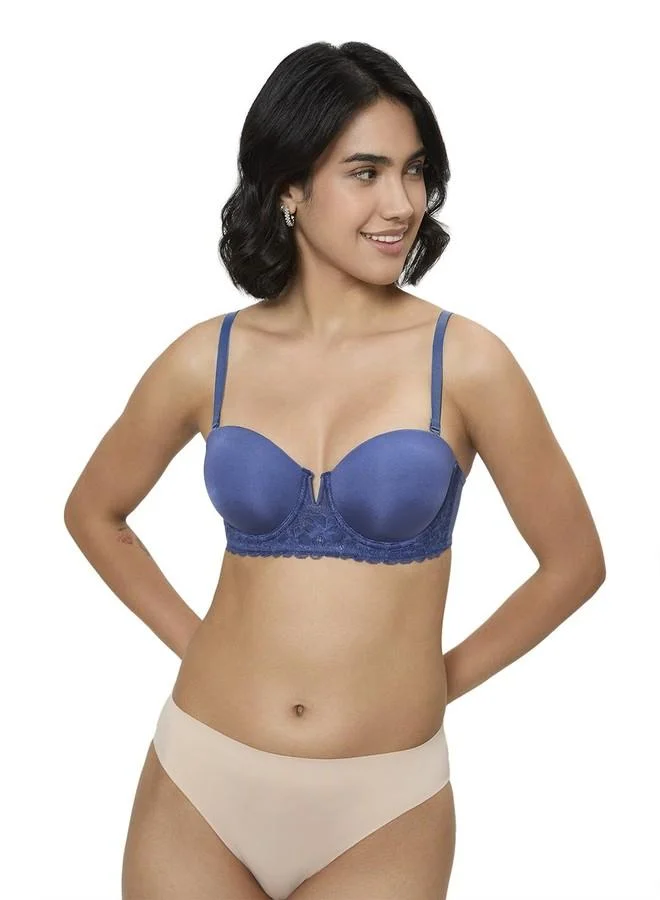 ترايامف Triumph Mirage Sheer Wired Detachable Padded Bra | Extra Stability and Support | Pack of 1 Cosmic Blue