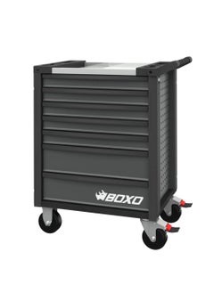 Boxo BOXO 7 Drawer Tool Trolley with Stainless Steel Worktop and MIS System (Empty) – Ideal for Auto Workshops to Organize and Protect Hand Tools  - Image 1