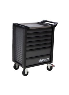 Boxo BOXO 7 Drawer Tool Trolley with Stainless Steel Worktop and MIS System (Empty) – Ideal for Auto Workshops to Organize and Protect Hand Tools  - Image 3