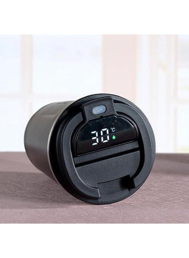 Thermal Mug With a Digital Screen to display the Temperature - Thermal Thermos - Reusable Travel Mug - Coffee Mug for Hot and Cold Drinks (Black) - Image 4