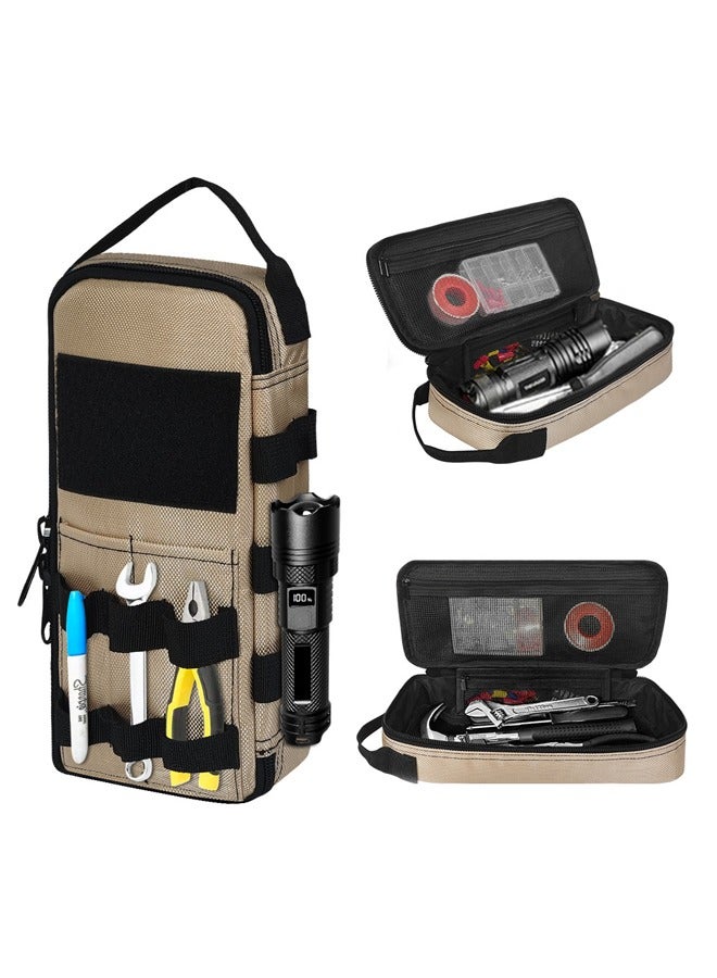 عام حقيبة للأدوات الثابتة وعالية الكفاءة، ذات جيوب، محمولة. حقيبة عملية لتخزين الأدوات، حقيبة أدوات يدوية متعددة الوظائف بحجم 33 × 8 × 16 سم. - Image 1