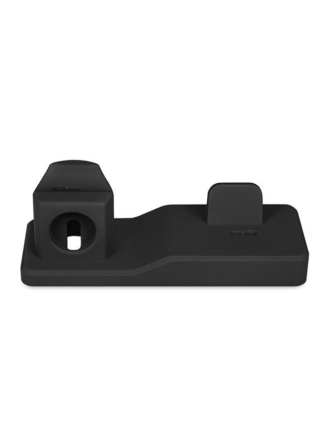 NIBEMINENT Charging Dock For Apple iPhone/iWatch/AirPods Black  - Image 1