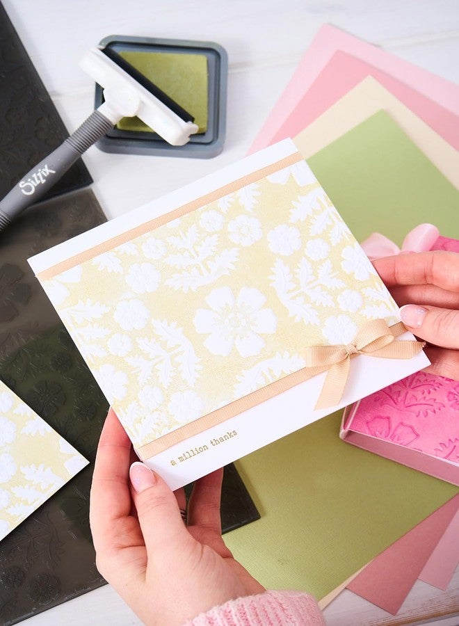 Sizzix ML Textured Impressions Embossing Folder Floral Damask by Eileen Hull - Image 4