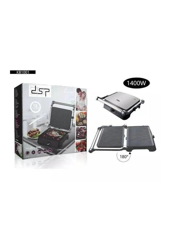 دي اس بي شواية كهربائية DSP KB1001 بقوة 1400 وات باللون الأسود*الفضي  - Image 5