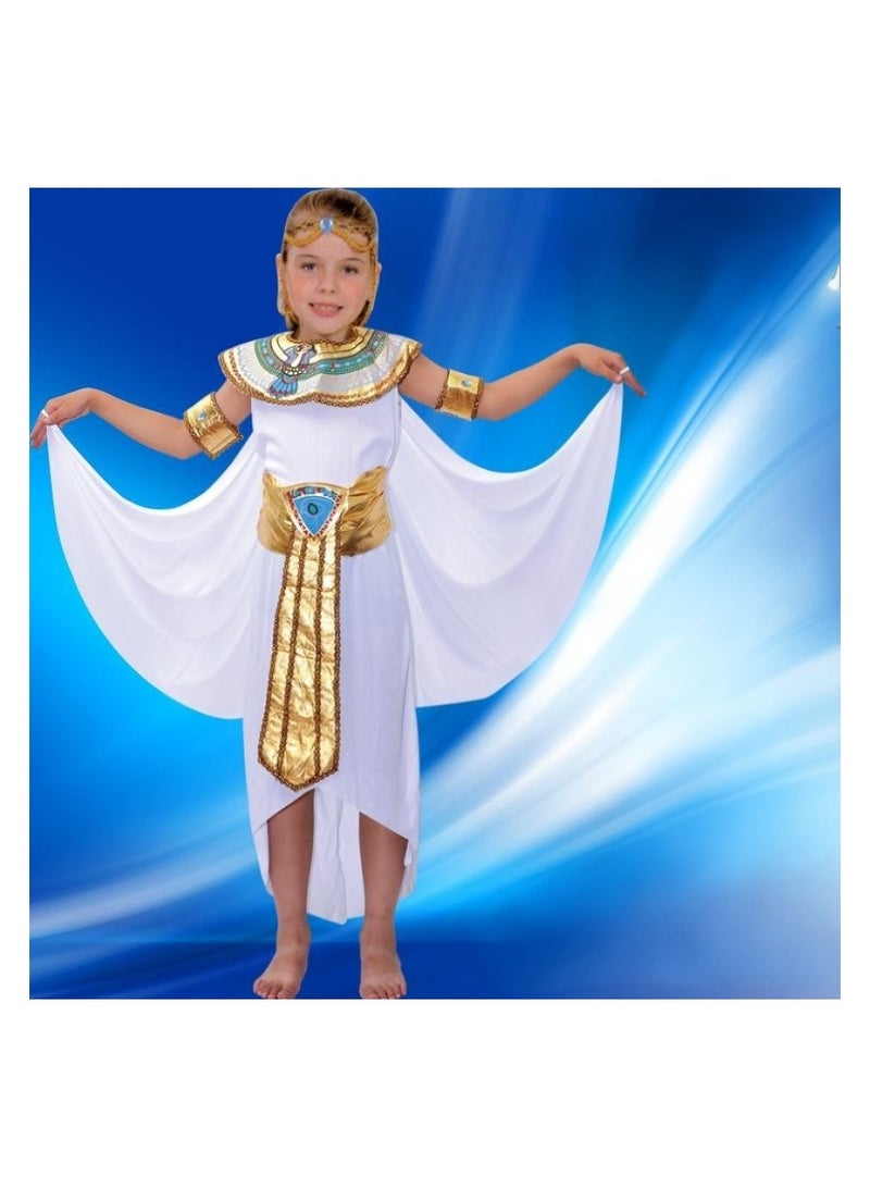 JAYATO Kid's Egyptian Pharaoh Costume Women's Egyptian Queen Costume for Girls, Cosplay Halloween Party Costume - Image 1
