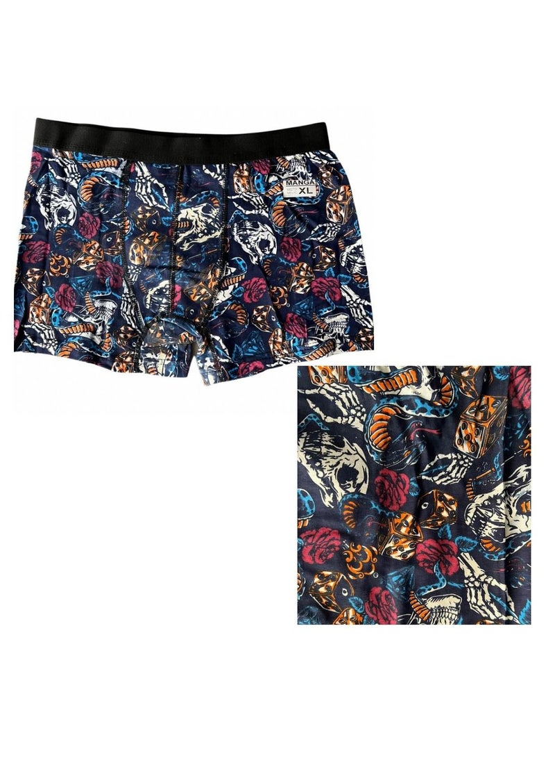 VENTIUP Men's 6 Pieces Cotton Patterned Boxer Brief (Pack of 6 )  - Image 4