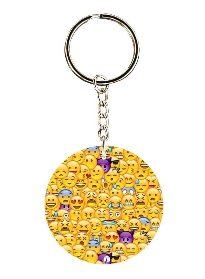 RKN Emoji Printed Keychain