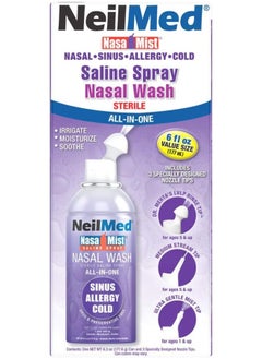 NeilMed Neil Med Nasa Mist Multi Purpose Saline Spray All In One, 6.0Oz  - Image 2