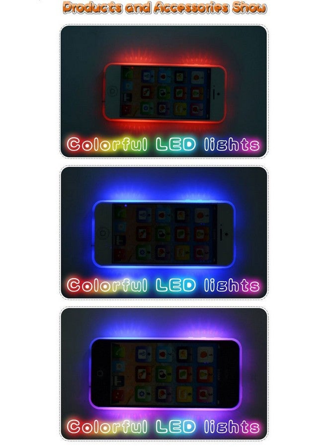 Cooplay 2Pcs Black And White Yphone Toy Play Music Cell Phone Mobile Phone Learning English Education Christmas Lights Interactive For Toddler Baby Kids Sets Of 2 - Image 5