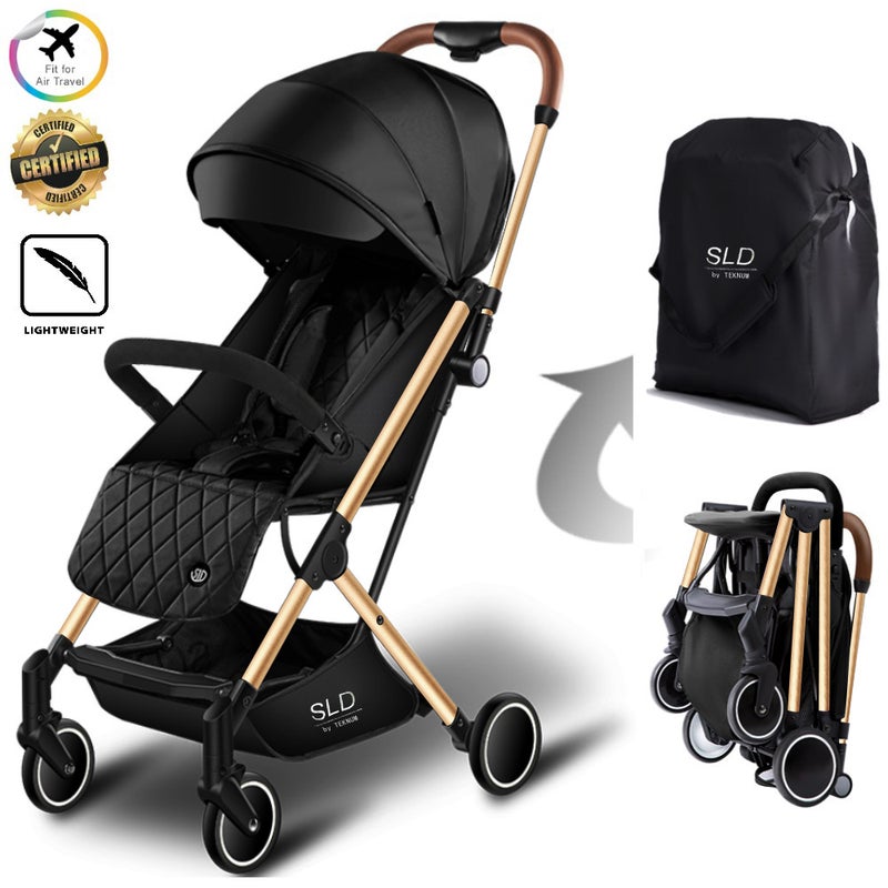 TEKNUM Travel Lite Stroller SLD - Black Gold - Image 2