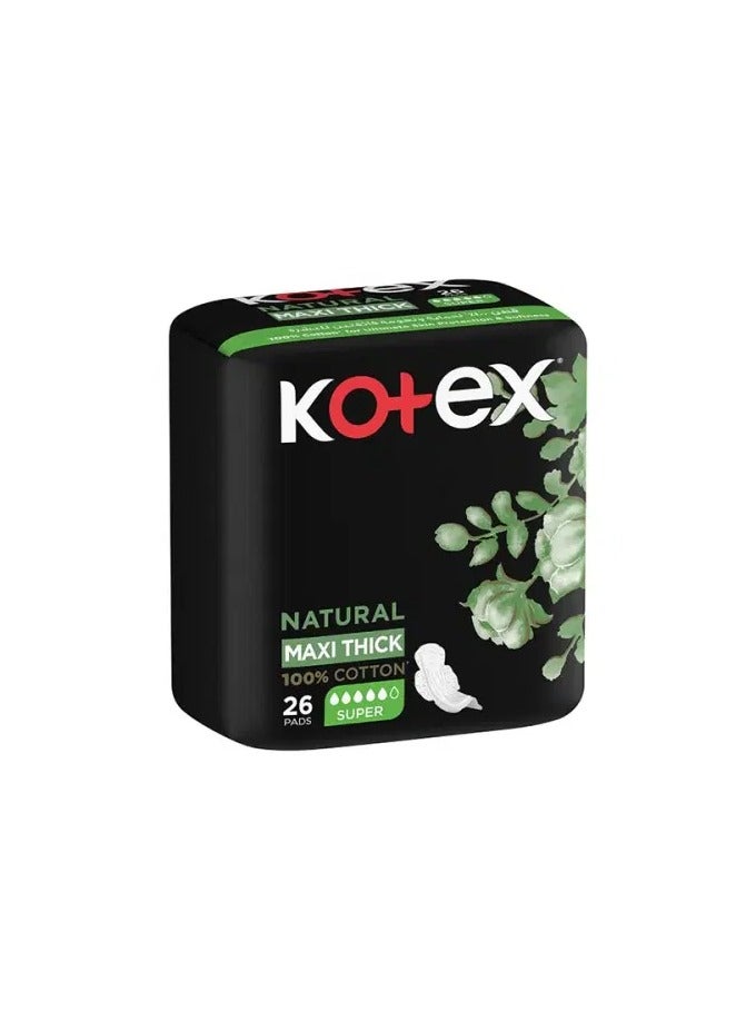 كوتكس فوط صحية كوتكس 26 فوطه سوبر بالأجنحة - Image 1