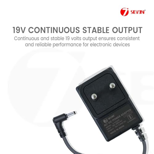 7-Seven 7SEVEN® 19V 0.84A Adapter for Lg Monitor Ads-15Fsg-19 19015Gpg-1 Ads-40Fsg-19 Supportable for Lg 18.5 Inch 19 Inch 21.5Inch 22Inch 24Inch 27Inch Monitors, Black - Image 3