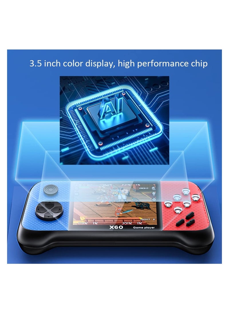 Excefore - Retro Handheld Game Console for Kids Adults, Mini Game Player Preload 4849 Games, 3.5'' Display Portable Game Machine with 2 Gamepads, Support 2 Players Save Progress and Connect to TV - Image 1