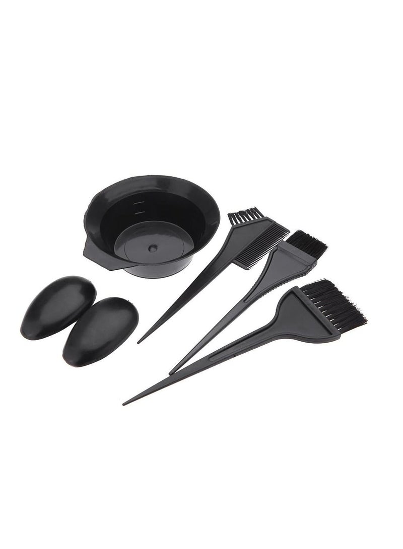 ORiTi 5Pcs Hairdressing Brushes Bowl Combo Salon Hair Color Dye Tint Tool Set Kit - Image 2
