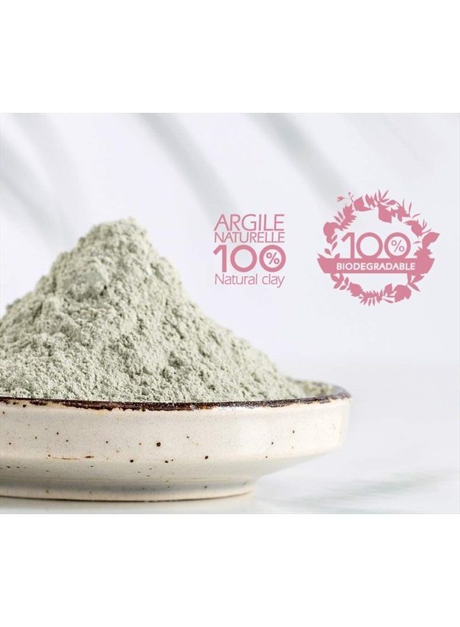 Argiletz قناع الطين الأبيض للوجه للبشرة الباهتة 100 جرام / 3.53 أونصة سائلة. 100% مصدر ومنتج في فرنسا. أفضل درجة من الطين. - Image 4