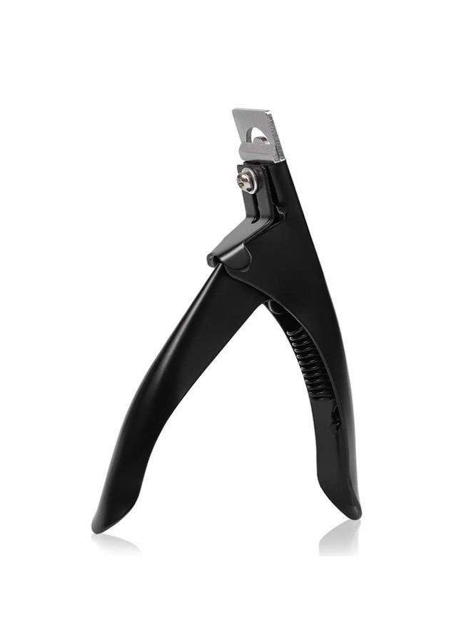 SUMAJU Professional Acrylic False Nail Clippers for Acrylic Nails, Black Nail Tip Cutter Nail Manicure Tool for Salon Home Nail Art - Image 1