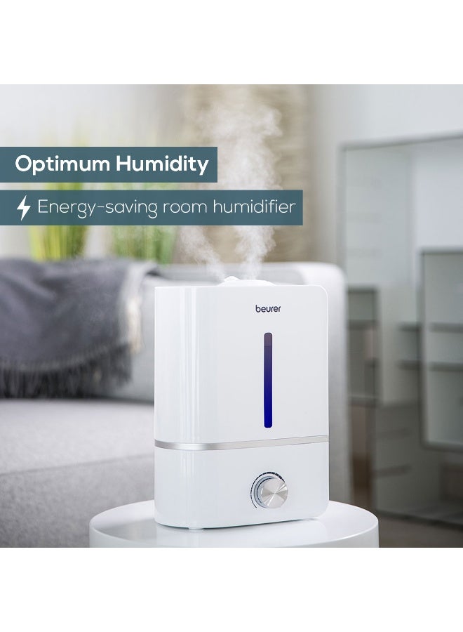 Beurer LB 45 Ultrasonic Air Humidifier – 4L Tank, Whisper-Quiet (<30m²), Dual 360° Mist Nozzles, Anti‑Limescale Filter & Aroma-Ready - Image 2