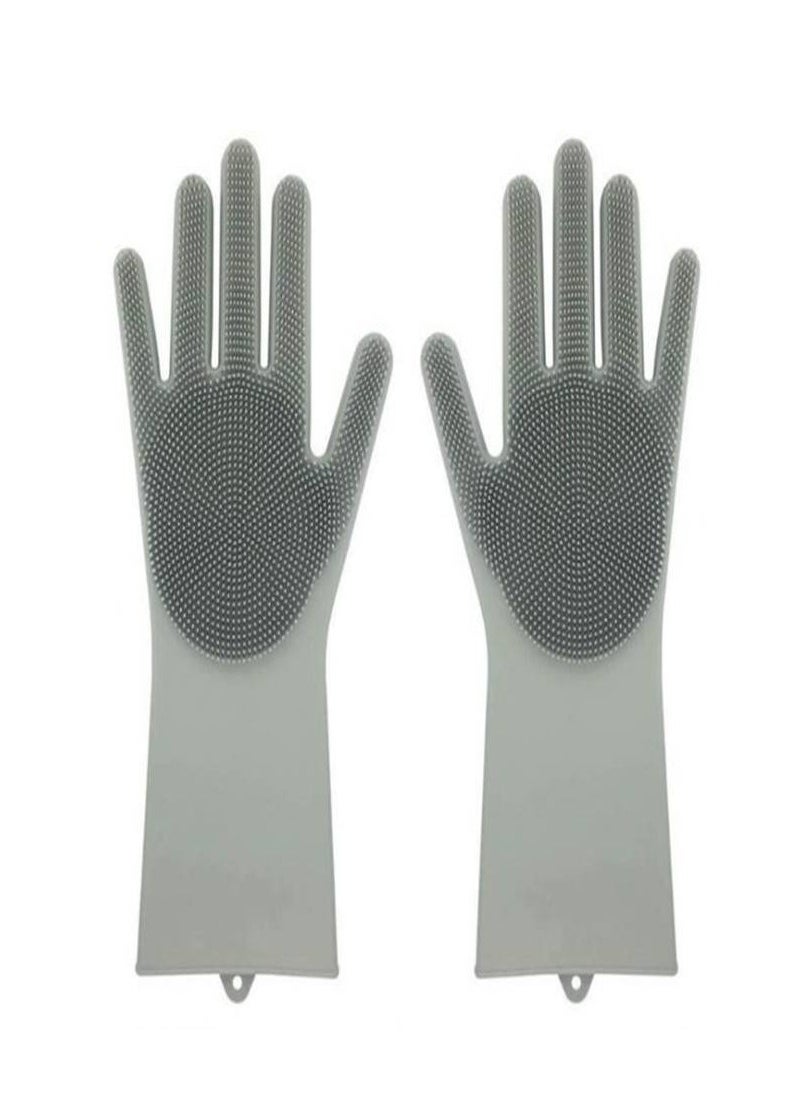 Generic Dishwashing Cleaning Gloves,Non-slip Reusable Waterproof Household Kitchen Dishwashing Glove,For Kitchen Cleaning,Food Handling,Working  - Image 1