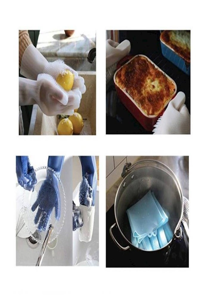 Generic Dishwashing Cleaning Gloves,Non-slip Reusable Waterproof Household Kitchen Dishwashing Glove,For Kitchen Cleaning,Food Handling,Working  - Image 3