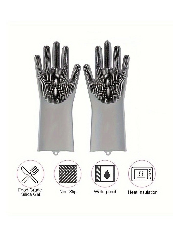 Generic Dishwashing Cleaning Gloves,Non-slip Reusable Waterproof Household Kitchen Dishwashing Glove,For Kitchen Cleaning,Food Handling,Working  - Image 4