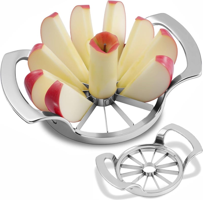 LIIGEMI Apple Slicer, 4.75-Inch 12 Blade Extra Large Apple Slicer and Corer，Heavy Duty Apple Cutter and Divider，Easy to Use, Time-Saving. - Image 1