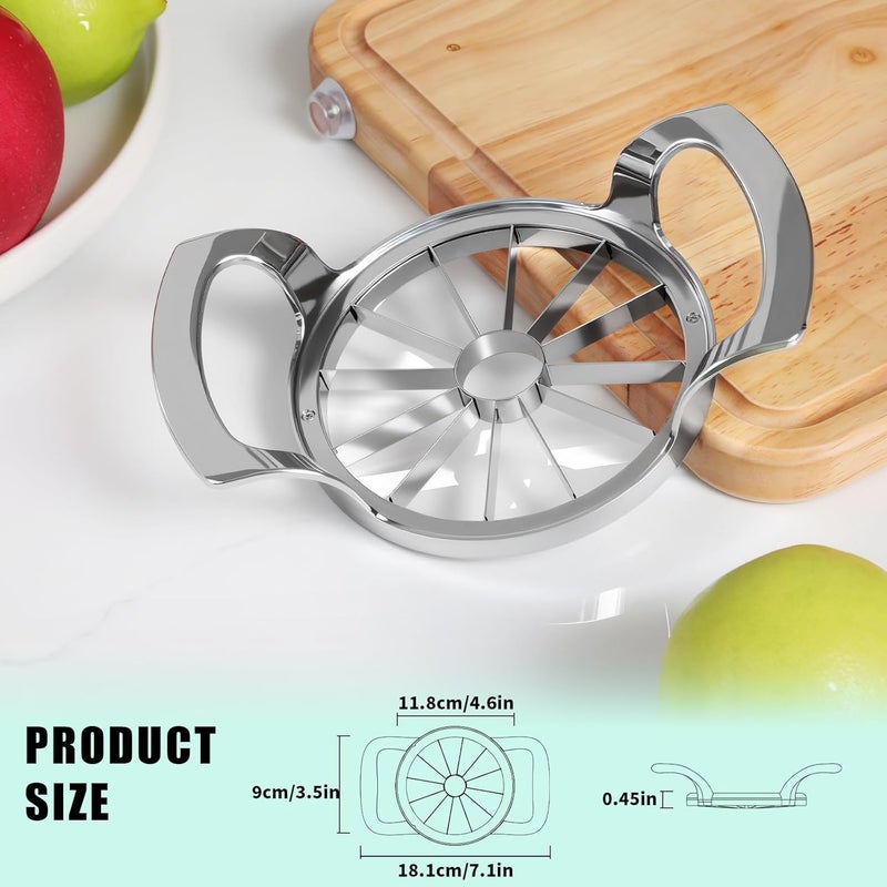 LIIGEMI Apple Slicer, 4.75-Inch 12 Blade Extra Large Apple Slicer and Corer，Heavy Duty Apple Cutter and Divider，Easy to Use, Time-Saving. - Image 5