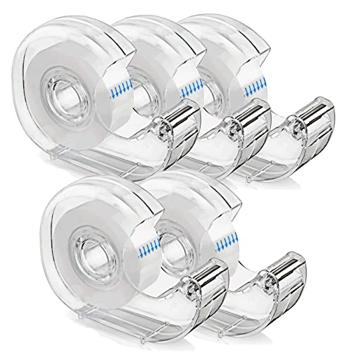KIDMEN Transparent Tape,Clear Tape for Office,Home,School,5 Dispensered Rolls,0.7 x 1300 Inch - Image 1