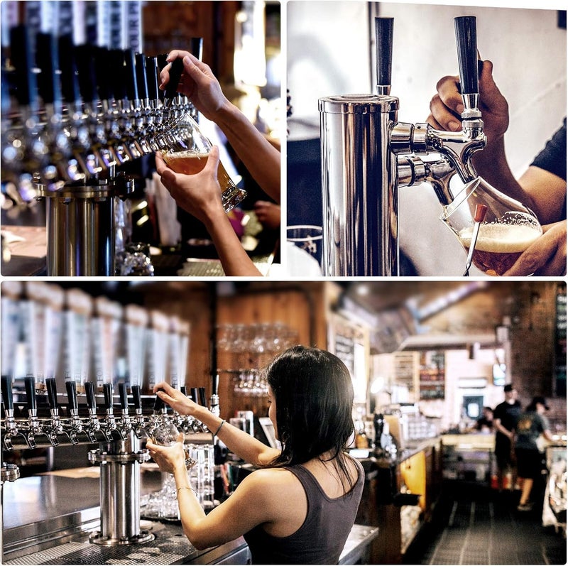 MRbrew 5 PCS Plastic Beer Tap Handle, Black Beer Faucet Handle for Commercial Standard American 3/18" Threading fit Bars, Restaurants, Home Bars, Weddings, Parties or Home Brewing Setups - Image 5