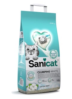 Sanicat Sanicat Clumping White Cotton 10L  - Image 1