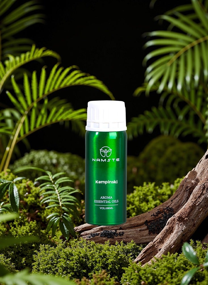 ناماستي زيت عطري عطري لتنقية الهواء في الفنادق، زيت عطري يدوم طويلاً 100 مل - عطر الأرض المقدسة｜ المسك والخشب العطري هما المكونات الرئيسية، ممزوجة بالخوخ والبطيخ وزهر الكرز والأوسمانثوس. - Image 4