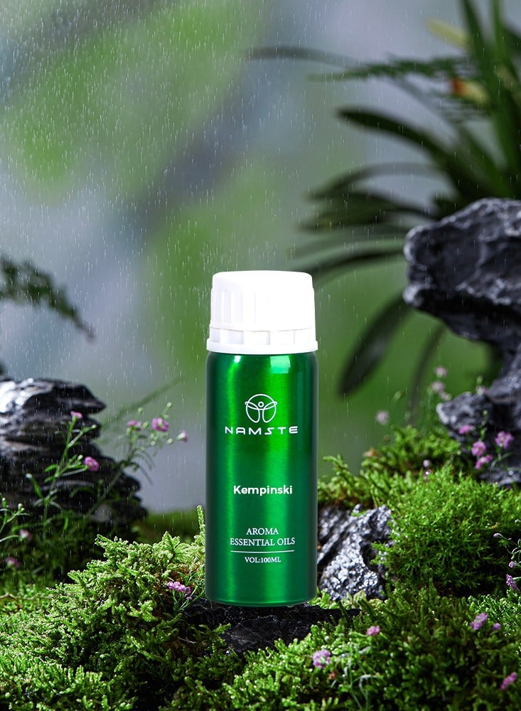 ناماستي زيت عطري عطري لتنقية الهواء في الفنادق، زيت عطري يدوم طويلاً 100 مل - عطر الأرض المقدسة｜ المسك والخشب العطري هما المكونات الرئيسية، ممزوجة بالخوخ والبطيخ وزهر الكرز والأوسمانثوس. - Image 3