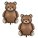 Yeodong Bear Balloons Large Brown Bear Foil Balloons Baby Show Birthday Party Decoration 2 Pieces - Image 3