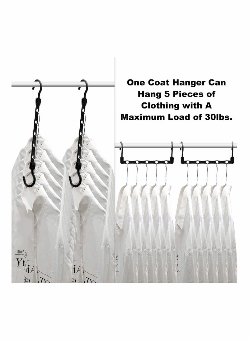 SYOSI Closet Organizers and Storage, 12 Pack Sturdy Closet Organizer Hanger for Heavy Clothes, Closet Storage Space Saving Hangers, Magic Closet Organization Clothe Hanger, College Dorm Room Essentials - Image 5