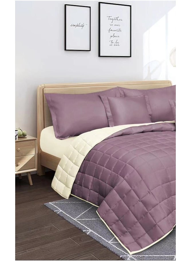 Red Rose Summer hotel double bed sheet to add elegance to your room decor, made of microfiber, size 240*260 cm, 6 pieces  - Image 2