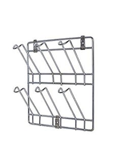 sulfar Stainless Steel Wall Mounting Glass Stand/Water Glass Holder for Kitchen / 6 Glass Storage Wall Hanging Glass Stand (6 Glass Holder Storage) Silver  - Image 1
