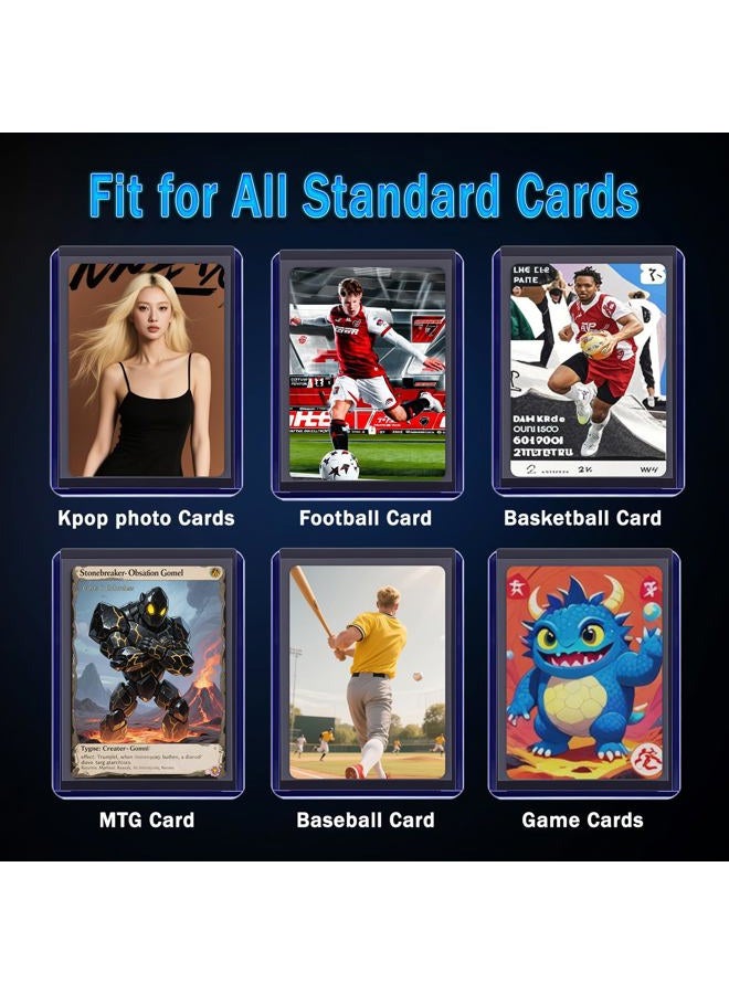MotiMind 4000 Packs Card Sleeves Hard Plastic Sleeves 3"x 4" Baseball Card Protectors for Trading Sports Game Football Cards - Image 2