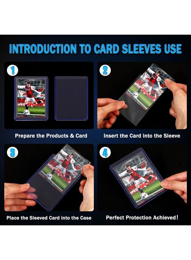MotiMind 4000 Packs Card Sleeves Hard Plastic Sleeves 3"x 4" Baseball Card Protectors for Trading Sports Game Football Cards - Image 3