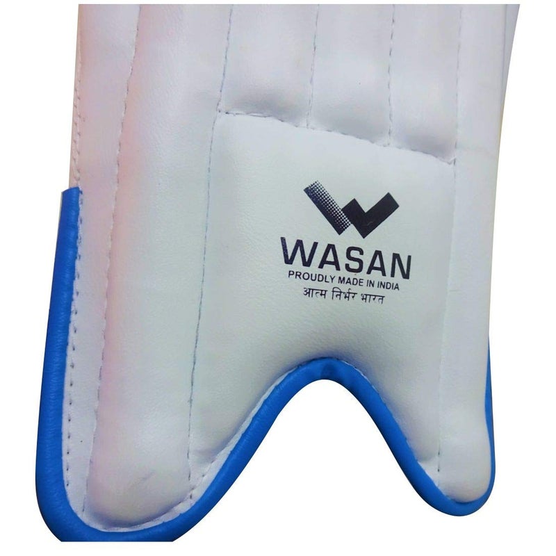 Wasan Cricket Batting Legguard Pads XXS | Kids Cricket Pads RH & LH | Boys 4–8 Years White | PVC Junior Protective Gear with Adjustable Straps - Image 3