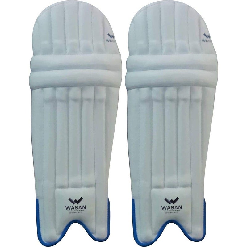 Wasan Cricket Batting Legguard Pads XXS | Kids Cricket Pads RH & LH | Boys 4–8 Years White | PVC Junior Protective Gear with Adjustable Straps - Image 4