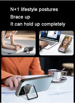 GKK Xiaomi 14 Case Cover with Camera Len Full Coverage Lens Film and Foldable Phone Kickstand Holder Anti-scratch Back Cover Magnetic attraction Holder Funtion Frosting Metal Cover Shockproof Accessory  - Image 4