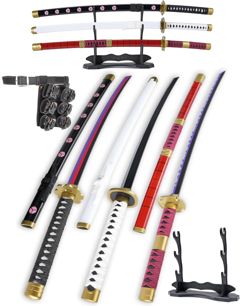 Cold Blade Katana Sword - 41 inches Katana Replica with Holster Belt and Display Stand - Sword with Authentic Design QiuHeGui - Image 1