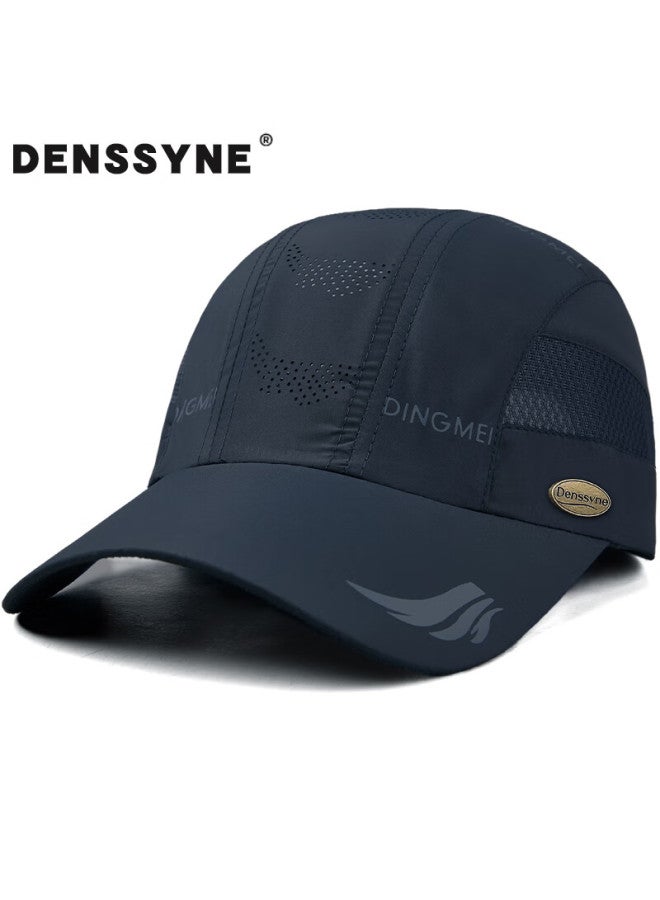 Denssyne Quick Dry Mesh Baseball Cap For Men, Summer Sun Hat For Marathon Running Sports, Breathable And Sun Protection - Image 1