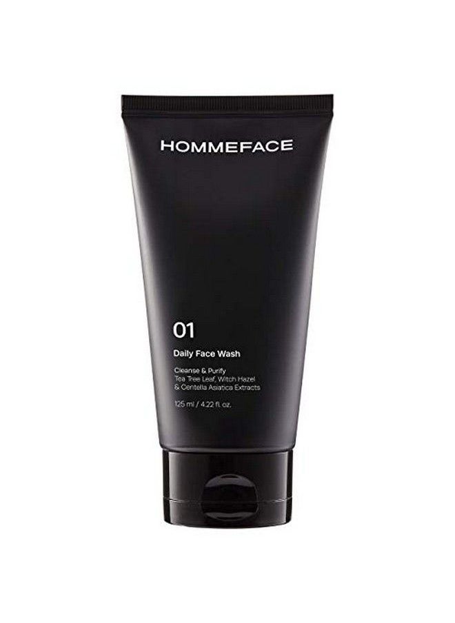 HOMMEFACE Daily Face Wash For Men 4.22 Fl. Oz. Gentle Facial Cleanser For Deep Cleansing & Purifying With Collagen Witch Hazel & Cica Extracts Vegan  - Image 2